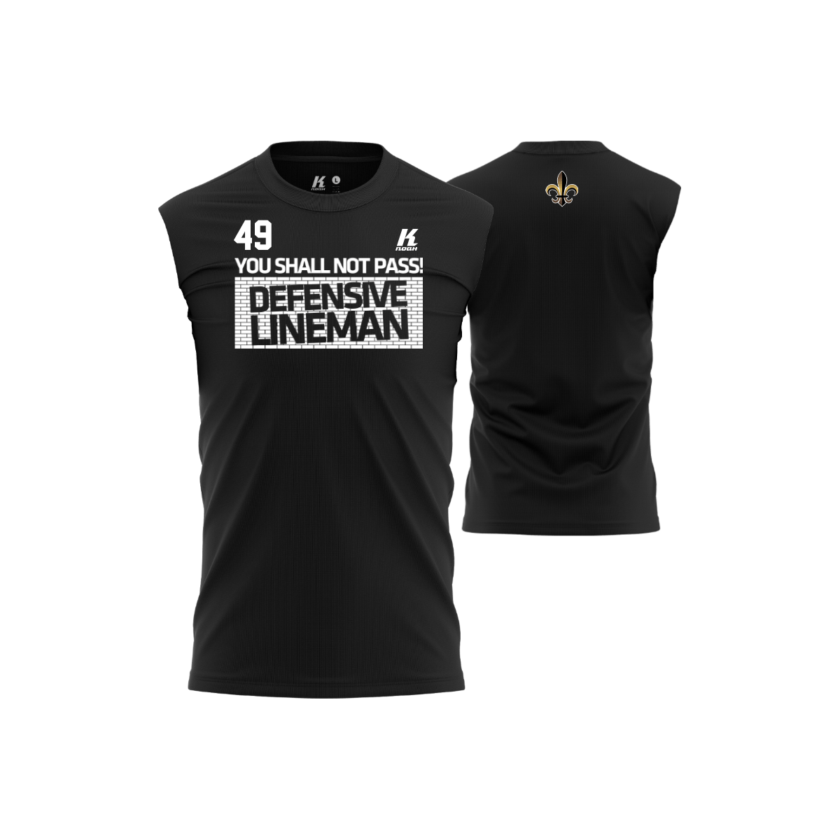 Riviera Saints Position Oversize Sleeveless Tee "D-Line"