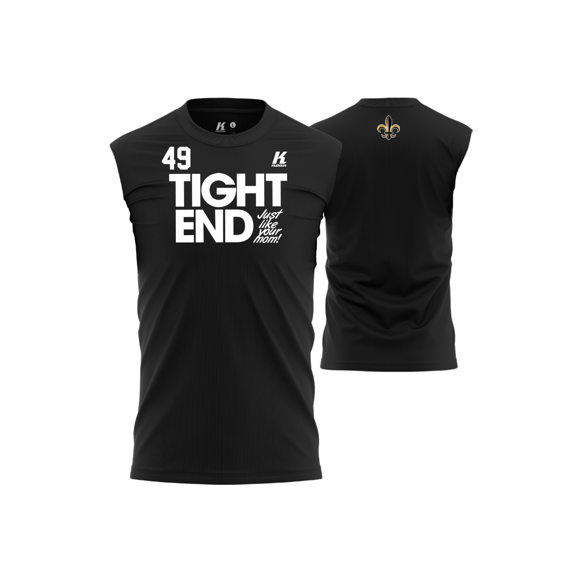 Riviera Saints Position Oversize Sleeveless Tee "Tight End"