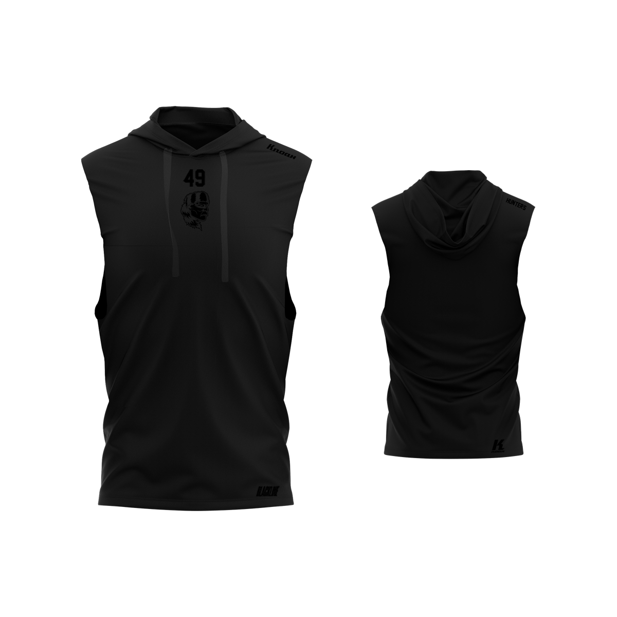 Heidelberg Hunters Blackline Sports Muscle Hoodie