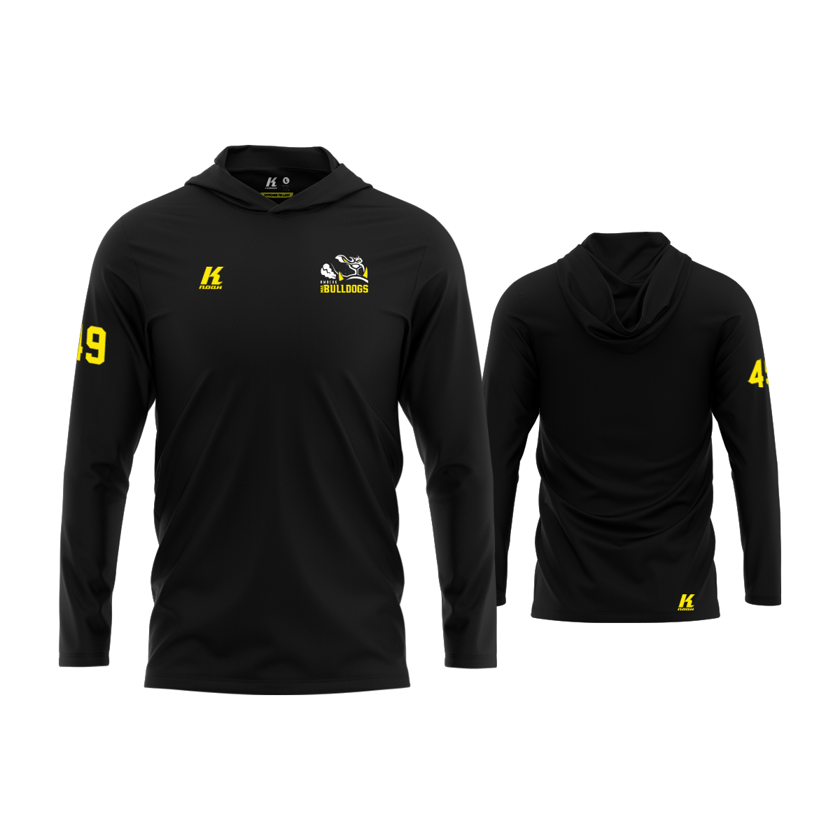 Amberg Mad Bulldogs Core Hooded LS Tee Primary
