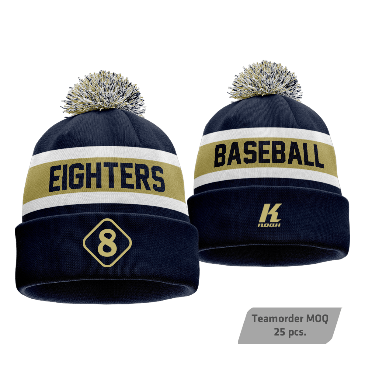 Zürich Eighters Signature Pom-Pom Knit Beanie
