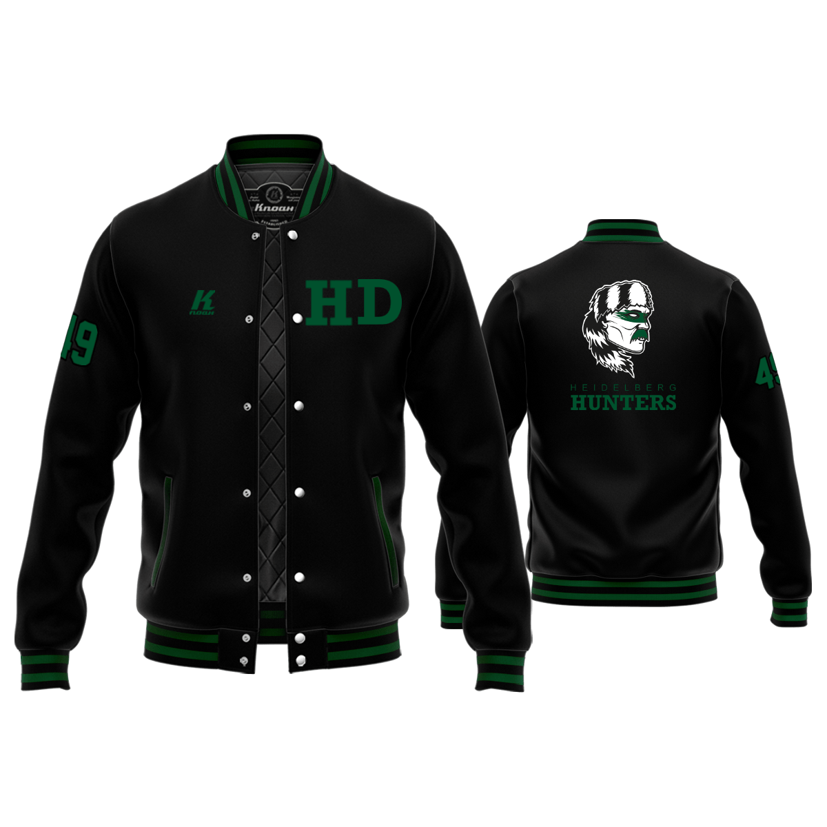 Heidelberg Hunters Signature Authentic Varsity Jacket (black)