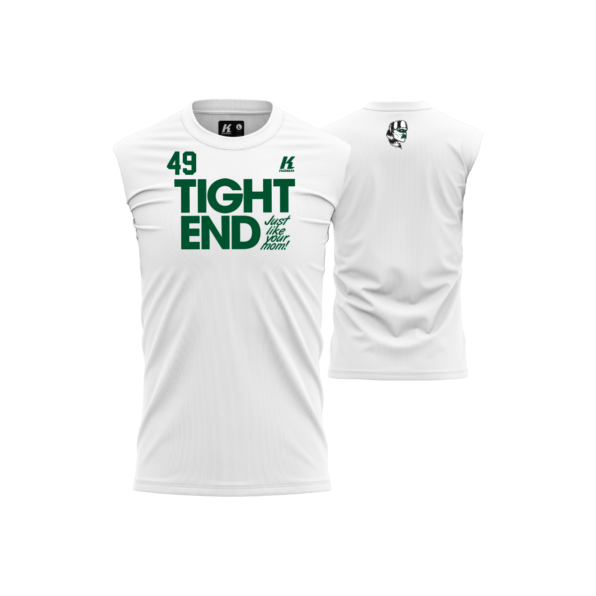 Heidelberg Hunters Position Oversize Sleeveless Tee "Tight End"