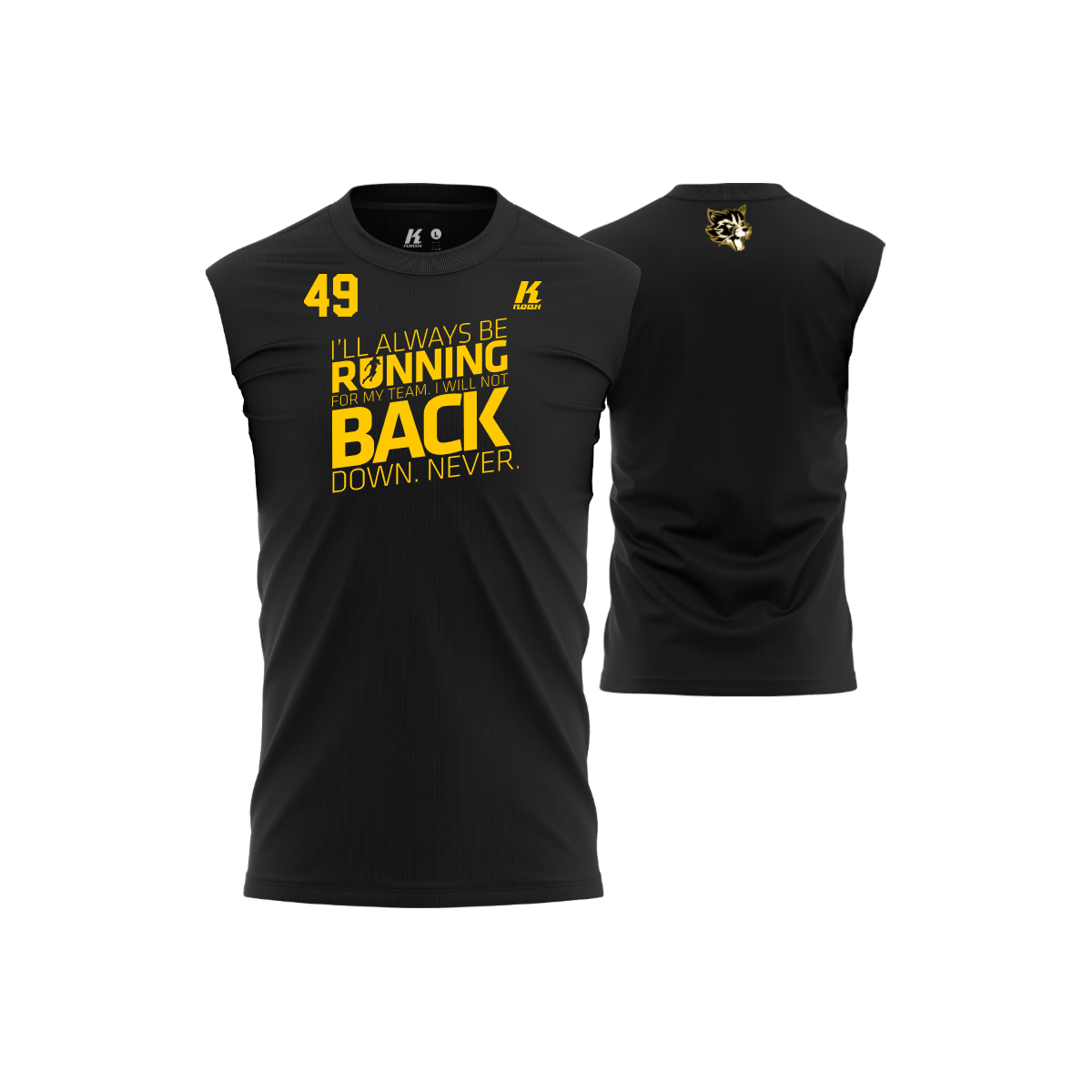 Goldwörth Raccoons Position Oversize Sleeveless Tee "Running Back"