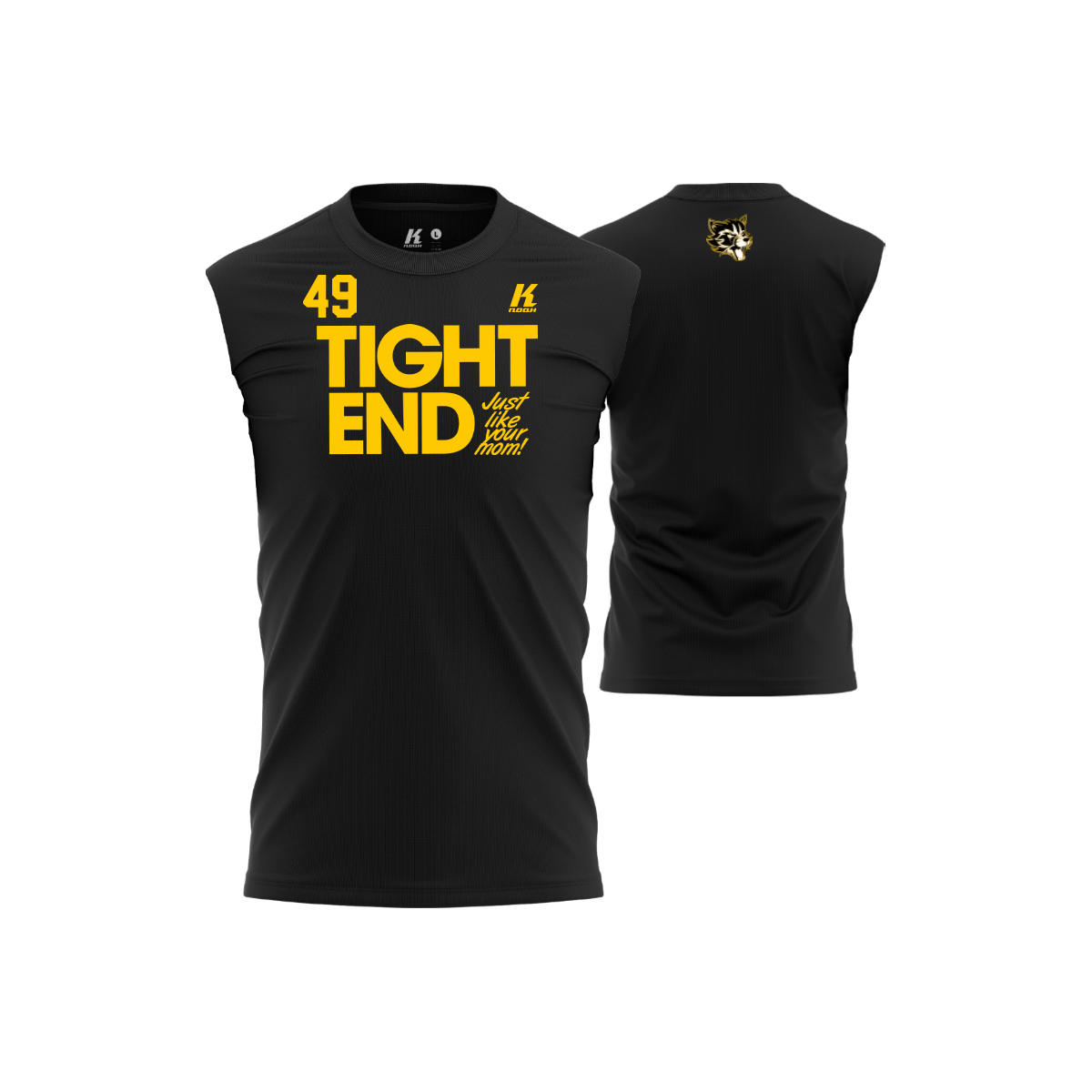 Goldwörth Raccoons Position Oversize Sleeveless Tee "Tight End"