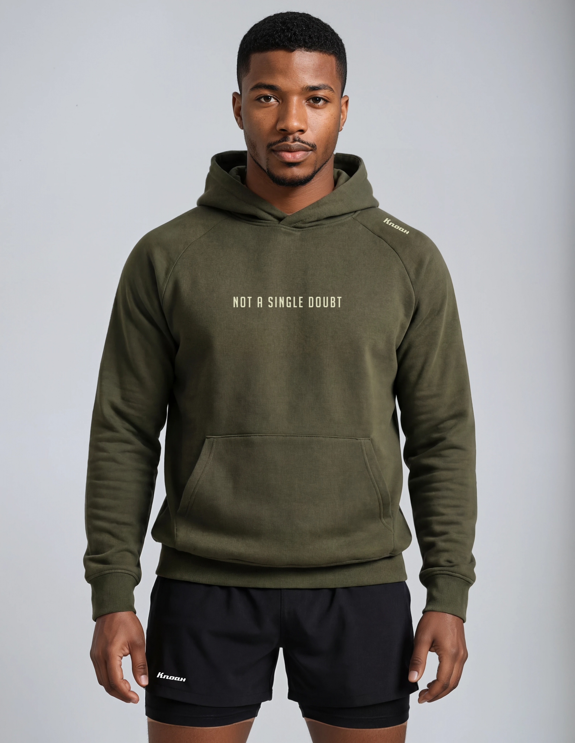 K.Noah "Not a Single Doubt" Athletic Hoodie olive