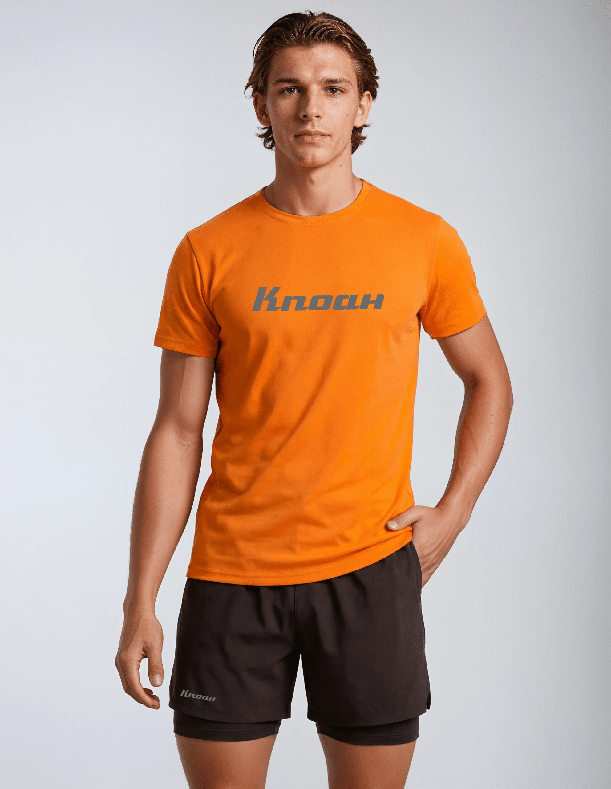 K.Noah "Everyday" Double Layer Athletic Short black