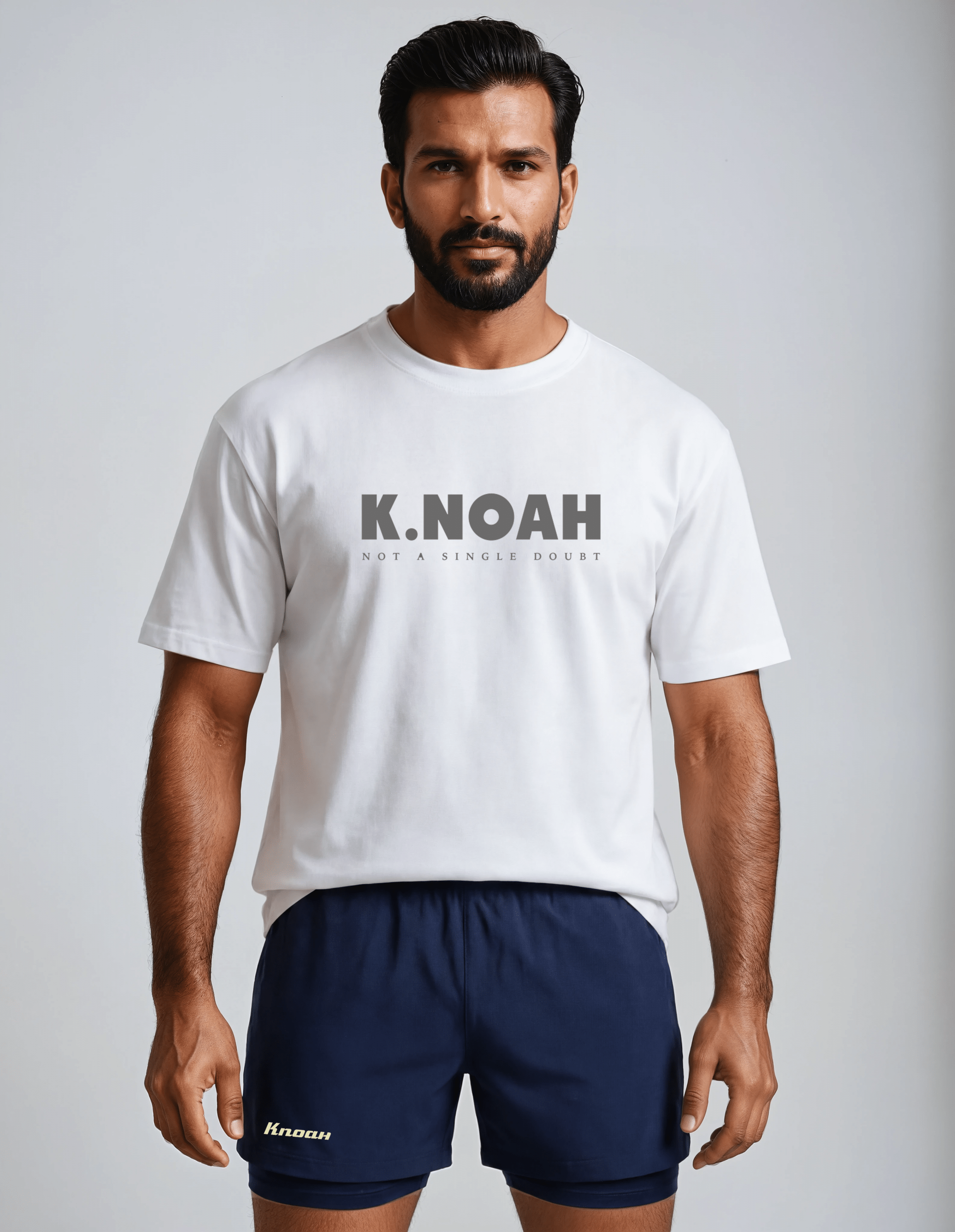 K.Noah "Everyday" Double Layer Athletic Short navy