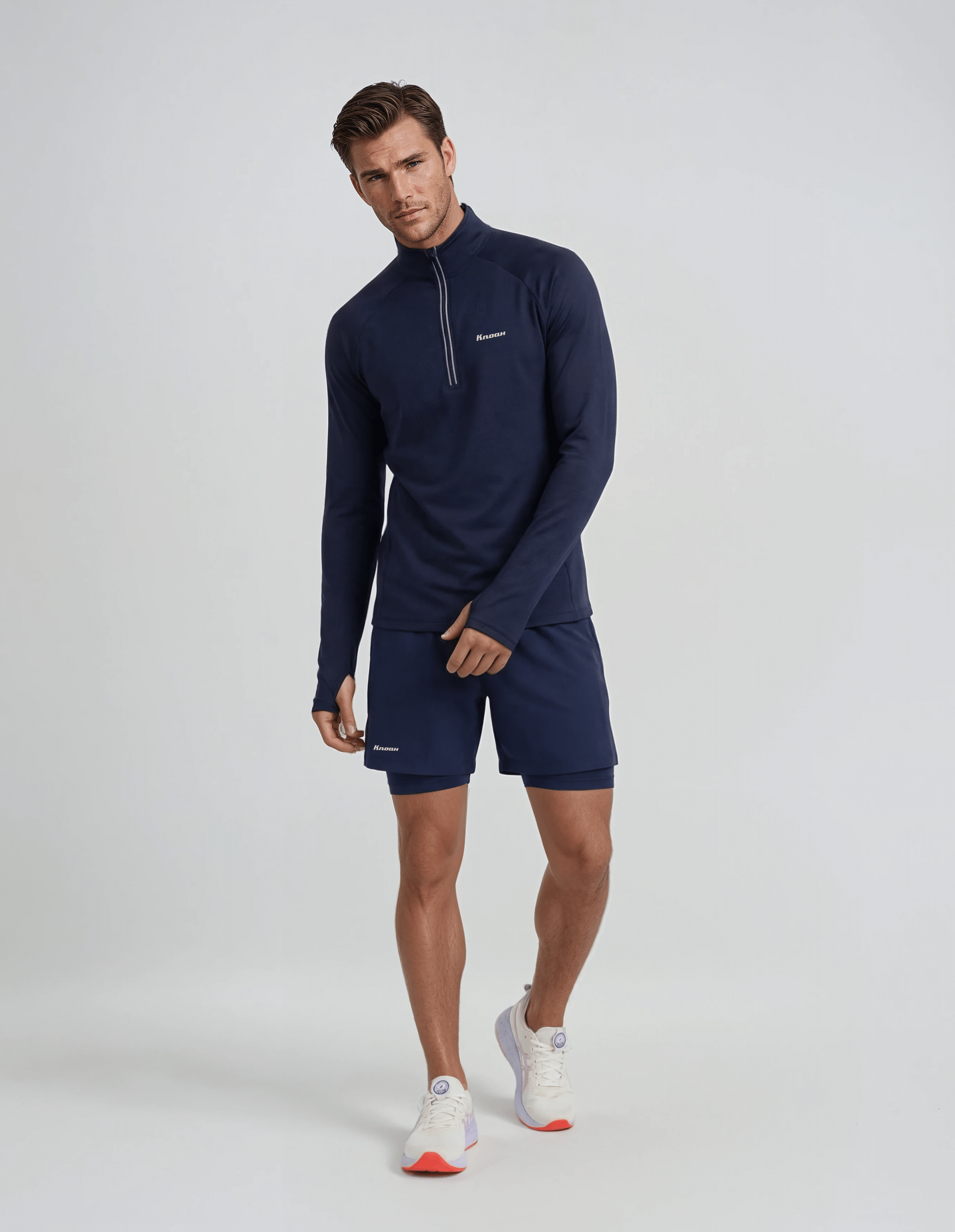 K.Noah "Everyday" Cool-Flex 1/2 Zip Top navy