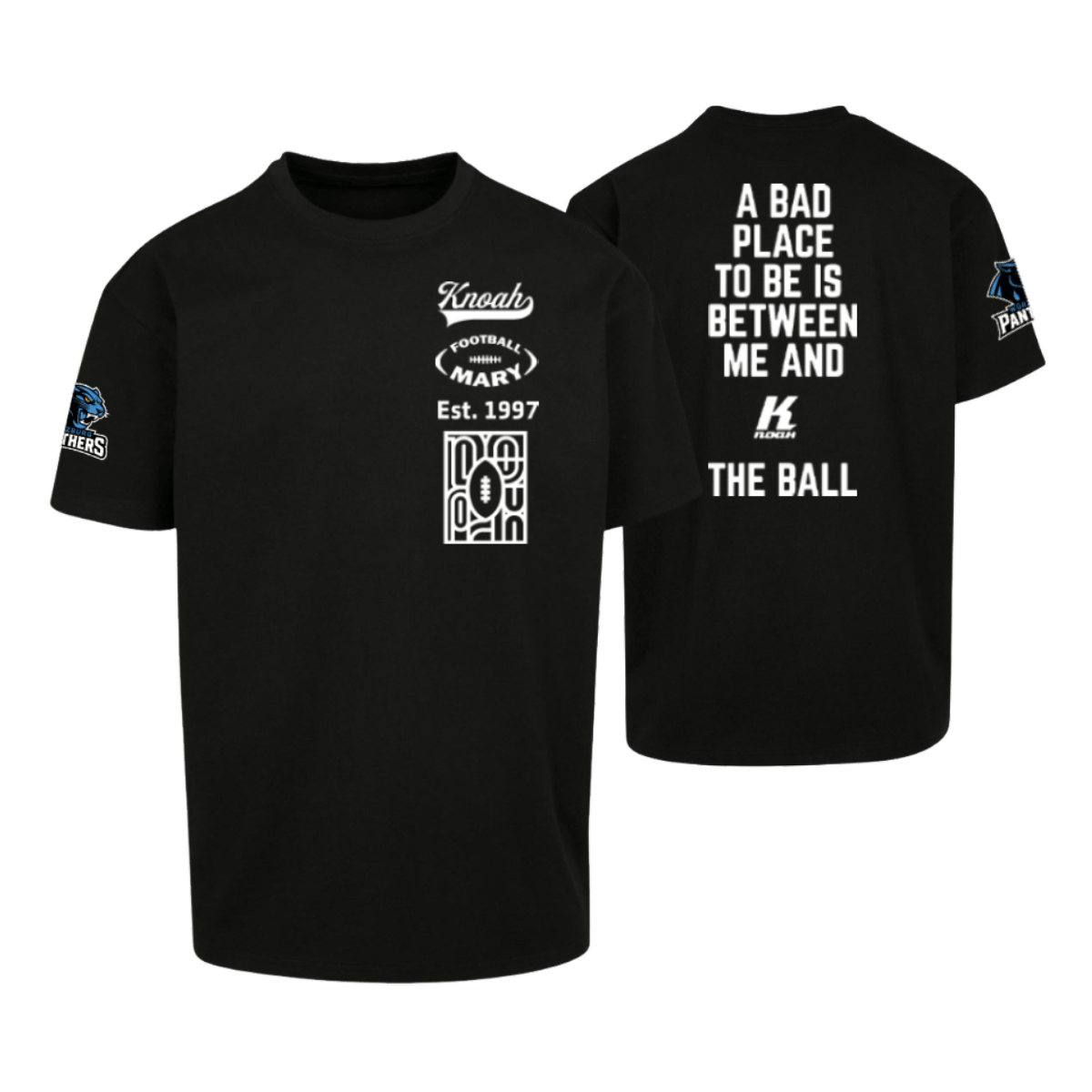 Würzburg Panthers Fan Footballmary Oversize Tee "Bad Place to be"