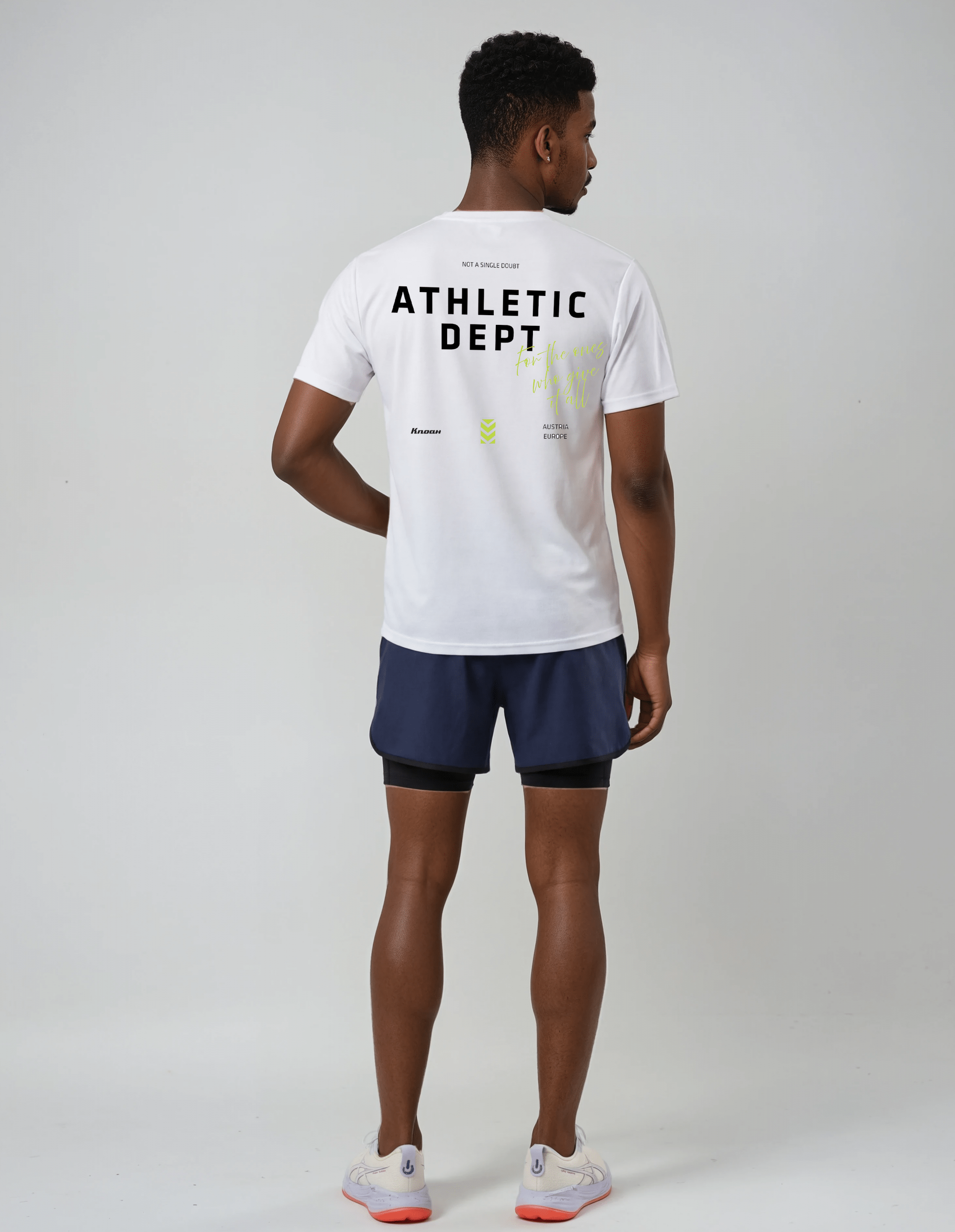 K.Noah "Athletic Dept" Performance Tee white