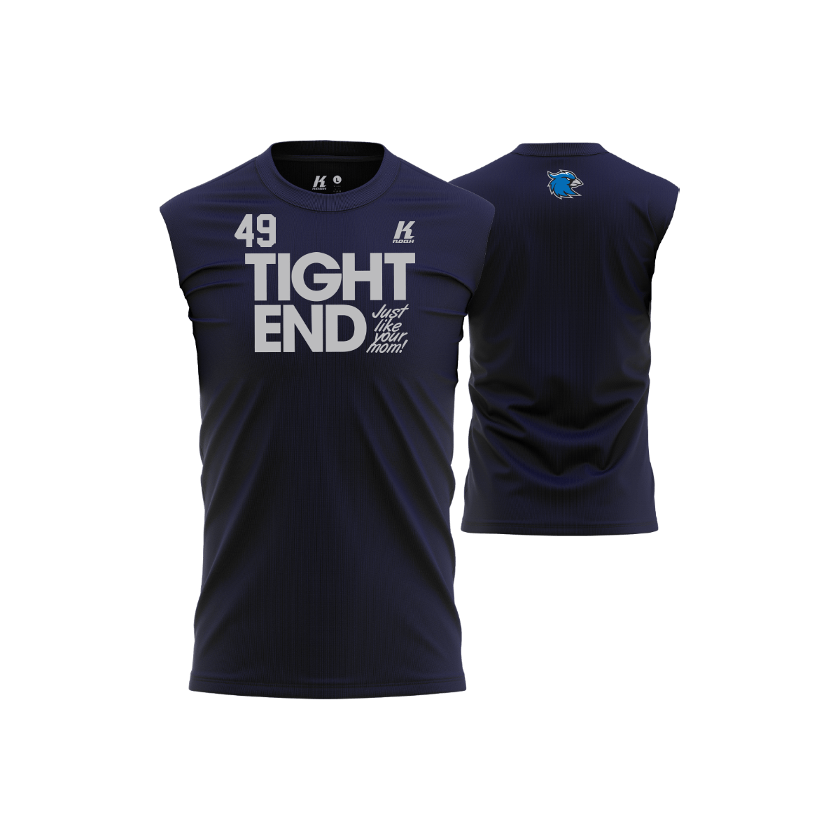Erfurt Indigos Position Oversize Sleeveless Tee "Tight End"
